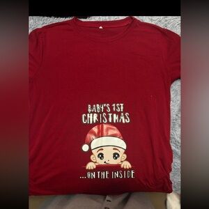 Red Baby's 1st Christmas T-Shirt